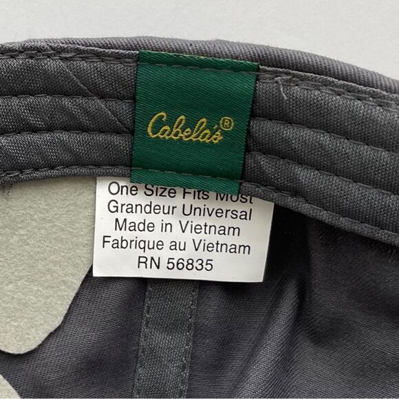 Cabela’s Club Gray/Yellow Strapback Hat • NWOT - Picture 7 of 8